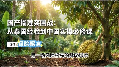 第一节：榴莲突围战：选址决策指南，告别赌运气，用硬指标圈定&ldquo;优生，课程：《国产榴莲突围战：从泰国经验到中国实操的8堂必修课（高阶实战版）》
