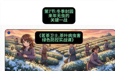 第07节：冬季封园&mdash;&mdash;来年无虫的关键一战，课程：《茗茶卫士&mdash;&mdash;茶叶病虫害绿色防控实战课》#识农AI