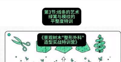 第03节：线条的艺术&mdash;&mdash;绿篱与模纹的平整度特训，课程：《景观树木&ldquo;整形外科&rdquo;造型实战特训营》#识农AI