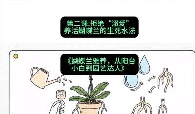 第二节：拒绝&ldquo;溺爱&rdquo;：养活蝴蝶兰的生死水法，课程：《蝴蝶兰雅养六讲：从阳台小白到园艺达人》#识农AI